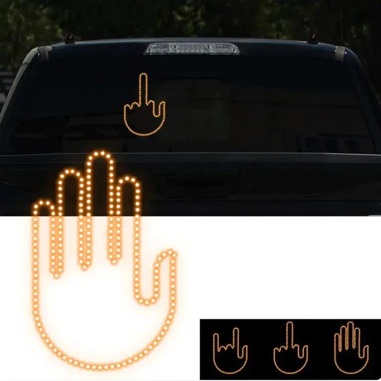 Smart LED Car Sign – Remote-Controlled Light for Expressing Gestures on the Road